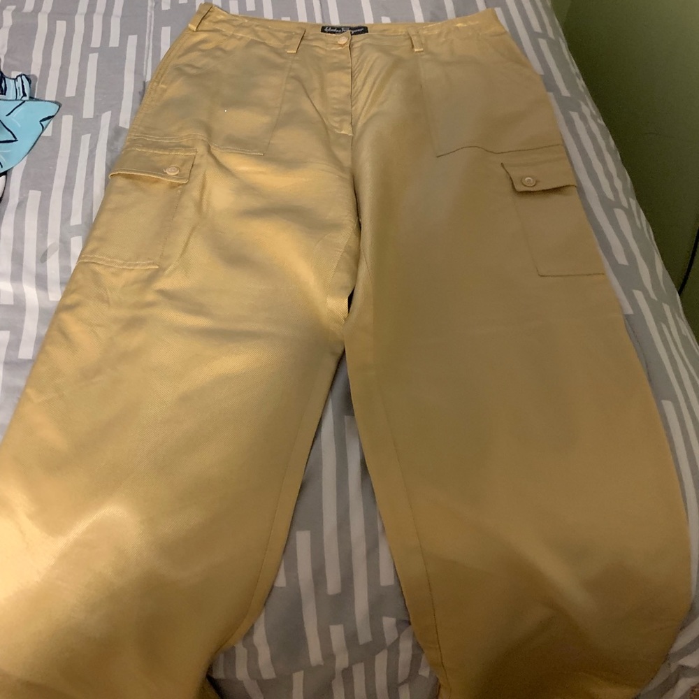 Vintage Ferragamo silk pants